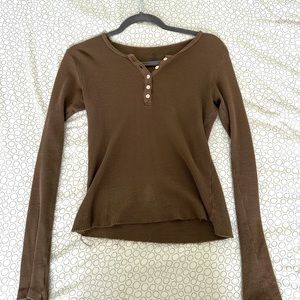 Brandy Melville Brown Long Sleeve